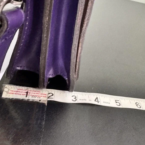 Patricia Nash Annecy Flap Violet Embroidered Crossbody Bag Butterfly Flap - Picture 16 of 16